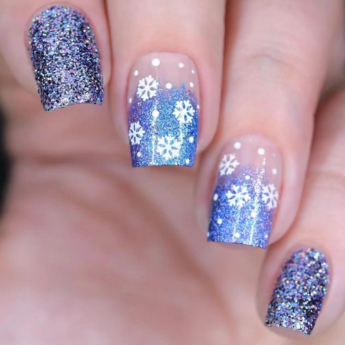 Blue Glitter Winter