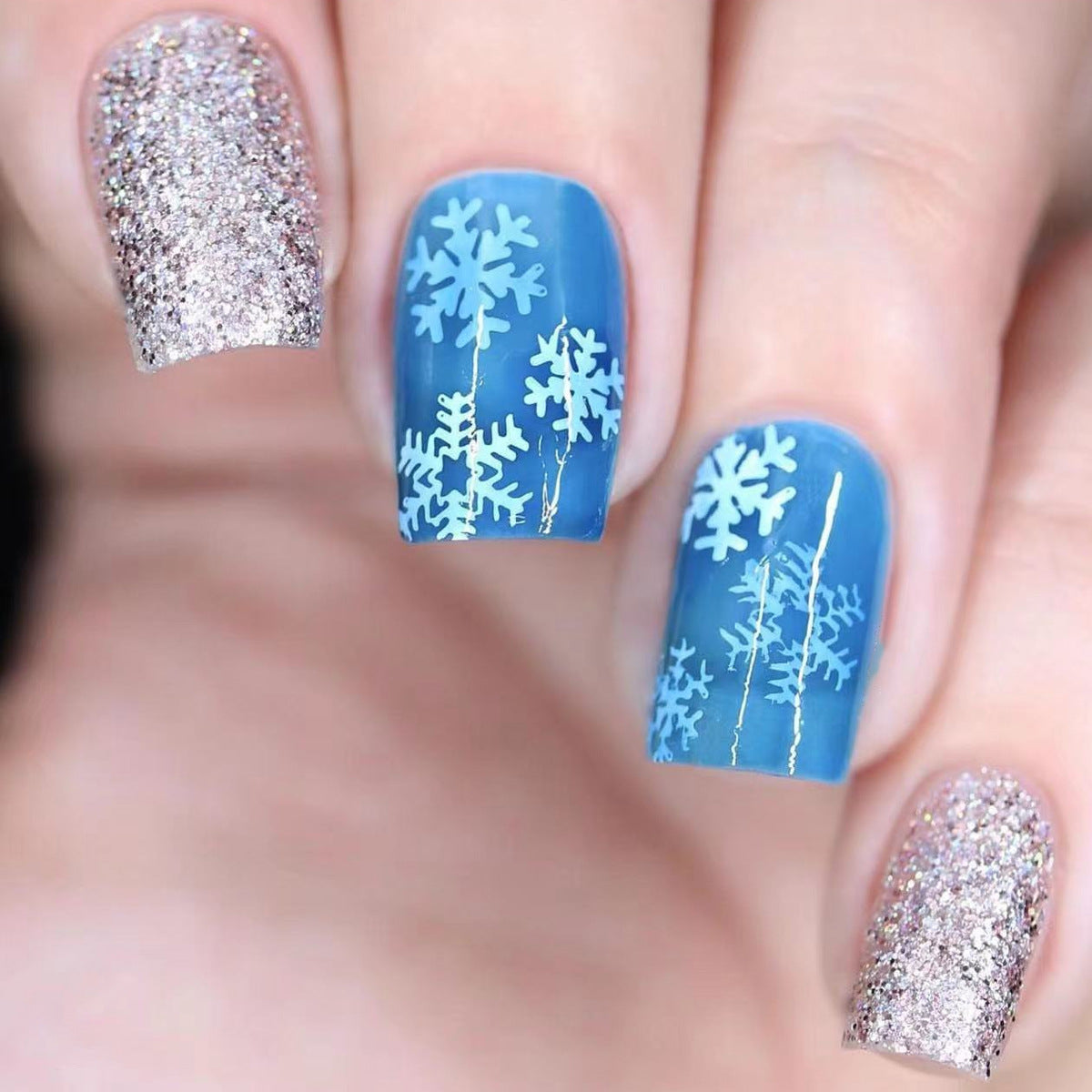 Icy Blue Snowflake